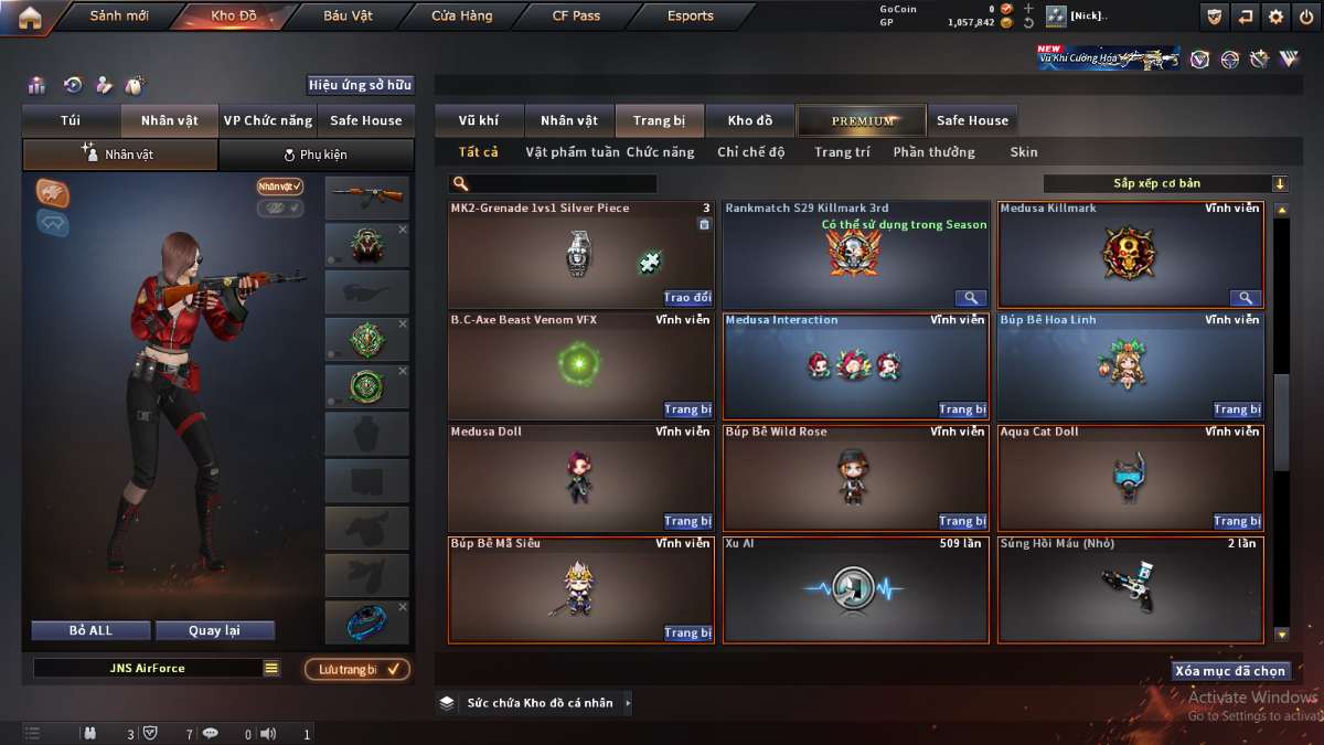 shop acc cf uy tin gia re